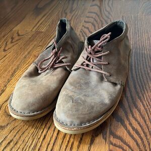 Oliberte’ Men’s Brown Leather Lace Comfort Shoes from Africa Size 43 / 10.5